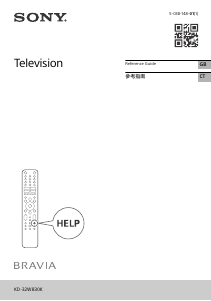 Handleiding Sony Bravia KD-32W830K LCD televisie