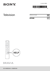 Manual Sony Bravia KD-43X8500H LCD Television