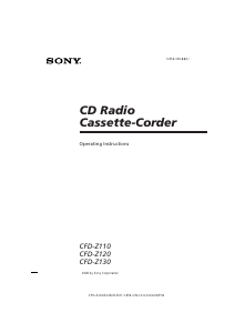 Handleiding Sony CFD-Z130 Stereoset