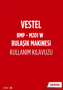 Kullanım kılavuzu Vestel BMP-M201 W Bulaşık makinesi