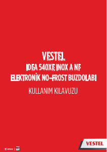 Kullanım kılavuzu Vestel IDEA 540XE INOX A NF Donduruculu buzdolabı