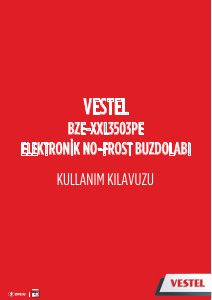 Kullanım kılavuzu Vestel BZE-XXL3503PE Donduruculu buzdolabı