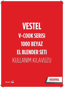 Kullanım kılavuzu Vestel V-Cook 1000 El blenderi