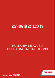 Kullanım kılavuzu Vestel 22VH3021B LCD televizyon