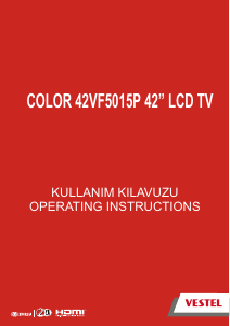 Manual Vestel 42VF5015P LCD Television