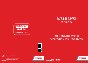 Kullanım kılavuzu Vestel 32PF7011 LCD televizyon