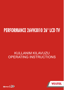 Kullanım kılavuzu Vestel 26VH3010 LCD televizyon