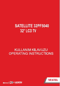 Kullanım kılavuzu Vestel 32PF5040 LCD televizyon