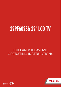 Manual Vestel 32PF6025b LCD Television