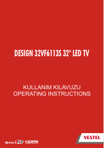 Kullanım kılavuzu Vestel 32VF6113S LED televizyon