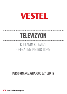 Kullanım kılavuzu Vestel 32HA3000 LED televizyon