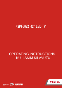 Kullanım kılavuzu Vestel 42PF6022 LED televizyon