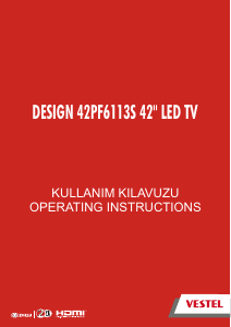 Kullanım kılavuzu Vestel 42PF6113S LED televizyon