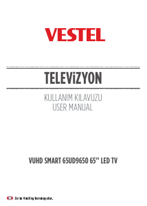 Kullanım kılavuzu Vestel 65UD9650 LED televizyon