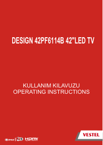 Manual Vestel 42PF6114B LED Television