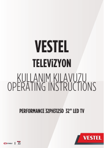 Manual Vestel 32PH3125D LED Television