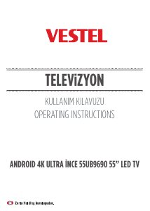 Kullanım kılavuzu Vestel 55UB9690 LED televizyon
