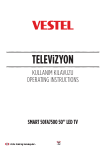 Manual Vestel 50FA7500 LED Television