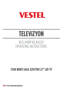 Kullanım kılavuzu Vestel 22FA7100 LED televizyon