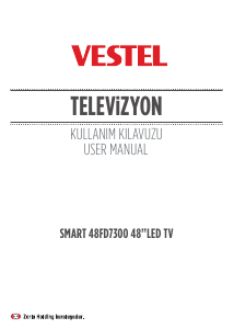 Kullanım kılavuzu Vestel 48FD7300 LED televizyon