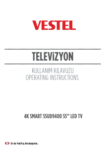 Kullanım kılavuzu Vestel 55UD9400 LED televizyon