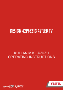 Kullanım kılavuzu Vestel 42PF6213 LED televizyon