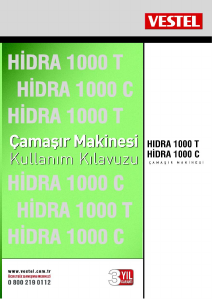 Kullanım kılavuzu Vestel Hidra 1000 C Çamaşır makinesi