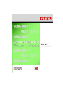 Kullanım kılavuzu Vestel Vega 100 T Çamaşır makinesi