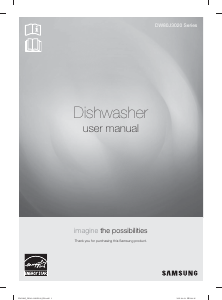 Manual Samsung DW80J3020UB Dishwasher