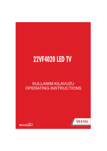 Kullanım kılavuzu Vestel 22VF4020 LED televizyon