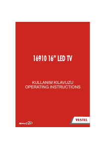 Kullanım kılavuzu Vestel 16910 LED televizyon