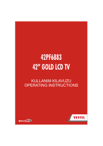 Kullanım kılavuzu Vestel 42PF6883 LCD televizyon