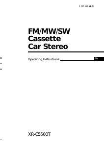 Manual Sony XR-C5500T Car Radio