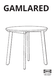 Brugsanvisning IKEA GAMLARED Sidebord