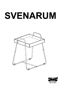 Manuál IKEA SVENARUM Odkládací stolek