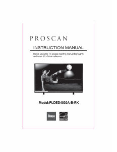 Manual Proscan PLDED4030A-B-RK LED Television
