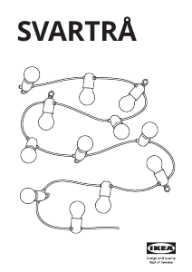 Brugsanvisning IKEA SVARTRA Lampe