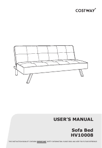 Bruksanvisning Costway HV10008B Sovesofa