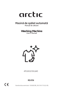 Manual Arctic APL81023XLW0 Mașină de spălat