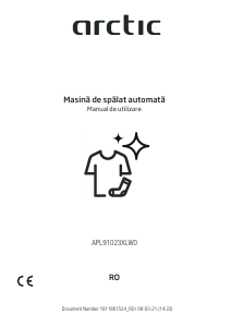 Manual Arctic APL91023XLW0 Mașină de spălat