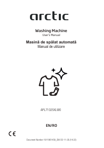 Manual Arctic APL71025XLW0 Washing Machine