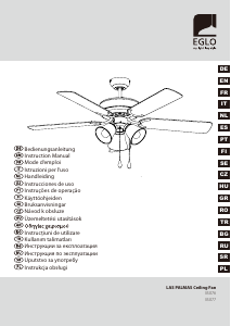 Használati útmutató Eglo 35076 Las Palmas Mennyezeti ventilátor