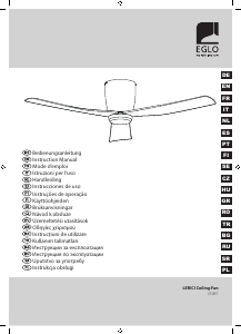 Manual Eglo 35087 Lerici Ventilador de teto