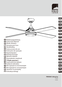 Mode d’emploi Eglo 35085 Trinidad Ventilateur de plafond