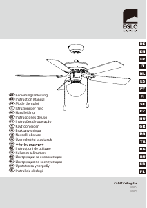 Manuale Eglo 35075 Cadiz Ventilatore da soffitto