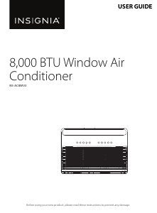 Manual Insignia NS-AC8WU3 Air Conditioner