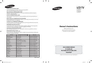 Használati útmutató Samsung LE46F71B LCD-televízió