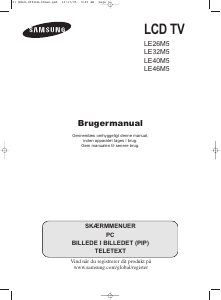 Brugsanvisning Samsung LE46M51B LCD TV