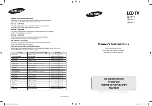 Käyttöohje Samsung LE46N71B Nestekidetelevisio