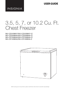 Manual Insignia NS-CZ50WH6 Freezer